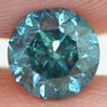 Fancy Blue Diamond Loose Round Shape SI2 Natural Enhanced Polished 0.70 Carat