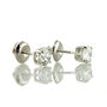 Diamond Stud Earrings Round E VVS2 Lab Created 14K White Gold 1.10 TCW IGI Certified