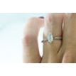 Marquise Diamond Engagement Ring 14K White Gold Fancy Gray 1.28 TCW