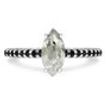 Marquise Diamond Engagement Ring 14K White Gold Fancy Gray 1.28 TCW