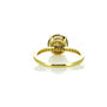 Rose Cut Round Diamond Engagement Ring 14K Yellow Gold Fancy Yellowish Gray 2.03 TCW