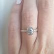 Cushion Diamond Engagement Ring Rose Cut 14K Yellow Gold Fancy Gray 1.85 TCW
