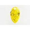 Pear Shape Diamond Fancy Yellow Color IGI Certificate 0.50 Carat VS2