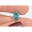 Oval Diamond Fancy Blue Color 1.57 Carat SI1