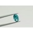 Oval Diamond Fancy Blue Color 1.57 Carat SI1