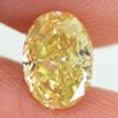 Loose Fancy Yellow Oval Diamond 1.01 Carat SI1