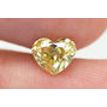Heart Natural Diamond Fancy Yellow Color 0.80 Carat VS2
