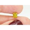 Loose Emerald Diamond Fancy Yellow 1.03 Carat VS2