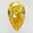 Pear Shape Diamond Brown-Yellow Color 0.58 Carat SI1 IGI Certificate