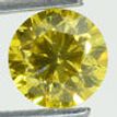 Round Cut Diamond Fancy Yellow Color 1.51 Carat VS1