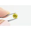 Round Cut Diamond Fancy Yellow Color SI1 1.08 Carat