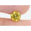 Round Cut Diamond Fancy Yellow Color SI1 1.08 Carat