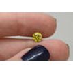 Round Diamond Fancy Yellow Color 0.90 Carat SI1