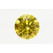 Round Diamond Fancy Yellow Color 0.90 Carat SI1