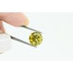 2.52 Carat Round Diamond Fancy Yellow Color SI2 