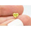 Loose Heart Diamond Fancy Yellow 0.76 Carat VS2