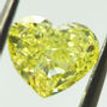 Loose Heart Diamond Fancy Yellow 0.76 Carat VS2