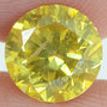 Round Cut Diamond Fancy Yellow SI2 1.51 Carat