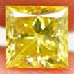 Loose Yellow Princess Diamond 0.82 Carat SI2