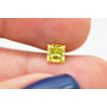 Loose Yellow Princess Diamond 0.82 Carat SI2