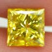 Fancy Yellow Princess Cut Diamond 1.20 Carat VS2