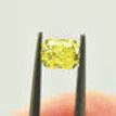 Loose Radiant Cut Fancy Yellow Natural Diamond 0.69 Carat VS2 4.94X4.03 MM