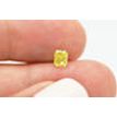 Loose Radiant Cut Fancy Yellow Natural Diamond 0.69 Carat VS2 4.94X4.03 MM