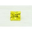 Princess Cut Diamond Fancy Yellow Color 0.90 Carat VS2 