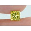 Princess Cut Diamond Fancy Yellow Color 1.03 Carat VS2