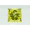 Princess Cut Diamond Fancy Yellow Color 1.03 Carat VS2