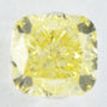Cushion Shape Diamond Fancy Yellow 0.49 Carat SI2 IGI Certificate