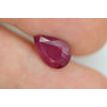 Loose Red Pear Ruby Gemstone 2.96 Carat