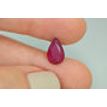 Loose Red Pear Ruby Gemstone 2.96 Carat