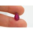 Loose Red Pear Ruby Gemstone 2.96 Carat