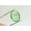 Green Spinel Gemstone Oval Shape Lab Created Certified 13.81x17.22mm 17.50 Carat