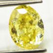 Oval Cut Diamond Fancy Yellow Color 1.32 Carat SI1