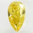 Brownish Yellow Pear Shape Diamond 0.70 Carat SI1 IGI Certificate