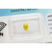 Oval Cut Diamond Fancy Yellow Color IGI Certified VVS2 0.51 Carat