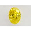 Oval Cut Diamond Fancy Yellow Color IGI Certified VVS2 0.51 Carat