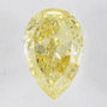 Fancy Yellow Pear Shape Diamond Natural Loose 0.50 Carat I1 IGI Certificate