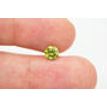 Loose Round Diamond Fancy Greenish Yellow 0.75 Carat SI1