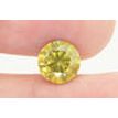 Round Cut Diamond Fancy Yellow 2.51 Carat VS2
