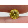 Round Diamond Fancy Yellow Color 0.90 Carat SI1