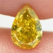 GIA Pear Shape Diamond Fancy Deep Brownish Yellow 0.63 Carat SI2