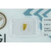 Pear Shape Diamond Fancy Yellow Brown 0.56 Carat SI2 IGI Certificate