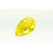 Pear Shape Diamond Fancy Yellow Color 0.51 Carat VS2