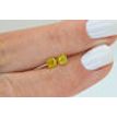 Cushion Cut Diamond Pair Fancy Yellow VVS2 0.80 TCW