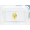 Oval Cut Diamond Fancy Yellow Color 0.71 Carat SI2 IGI Certificate
