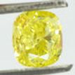 Yellow Cushion Cut Diamond 1.02 Carat VS1