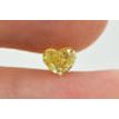 Yellow Heart Shape Diamond 0.71 Carat SI1 Certified